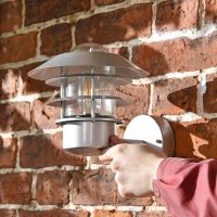 "Skyline" Contemporary Wall Light in Situ 