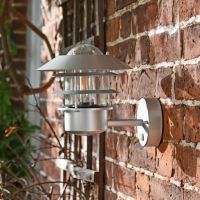 "Skyline" Contemporary Wall Light with PIR Sensor in situ