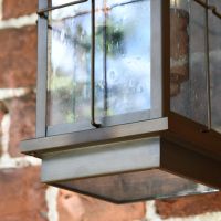 Rustic Nautical Wall Light Frame Close Up