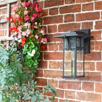 Art Deco Antique Bronze Medium Wall Lantern