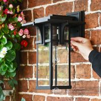 Art Deco Antique Bronze Medium Wall Lantern