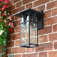 Art Deco Antique Bronze Medium Wall Lantern