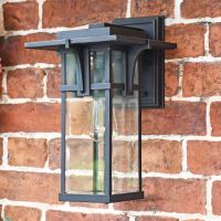 Art Deco Antique Bronze Large Wall Lantern