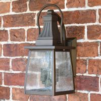 "Augusta" Standard Solid Brass Wall Mounted Lantern 