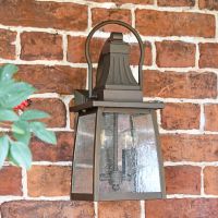 "Augusta" Standard Solid Brass Wall Mounted Lantern 