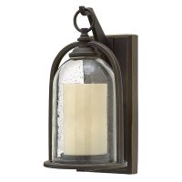 "Maine" Traditional Large Bronze Standard Lantern with Candle Effect