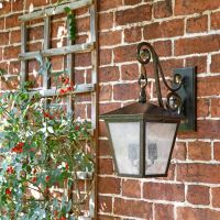 "Pennerley" Traditional Medium Dark Bronze Wall Light in full  "Pennerley" Traditional Medium Dark Bronze Wall Light in full