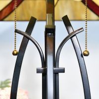 Close up of detailing and light pully 