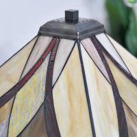 Close up of stain glass shade 
