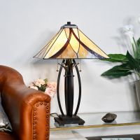 "Coltmoore" Dark Bronze Tiffany Lamp