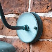 Close up of circular mounting bracket 