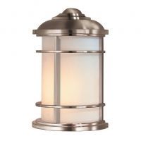 "Nash Point" Coastal Inspired Half Flush Wall Lantern