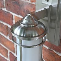 Close up of supporting arm and wall bracket 