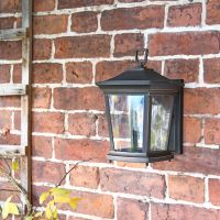 Avebury Bronze Wall Lantern in Situ Avebury Bronze Wall Lantern in Situ