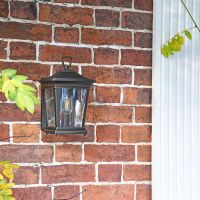 Avebury Bronze Wall Lantern in Situ Avebury Bronze Wall Lantern in Situ