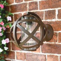 Vintage Iron Sphere Wall Light