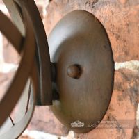 Vintage Iron Sphere Wall Light