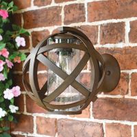 "Nebulous" Vintage Iron Sphere Wall Light