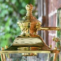 Polished Brass Top-Fix Lantern Top Finial Polished Brass Top-Fix Lantern Top Finial