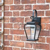 Black Wall Lantern in situ 