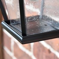 Close up of textured panes and framework 