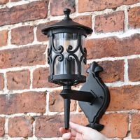 "Ebberton" Scrolled Design Traditional Bottom Fix Wall Lantern