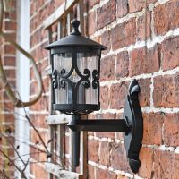 Side view of "Ebberton" Bottom Fix Wall Lantern 