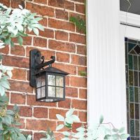 Traditional Black English Top-Fix Wall Light