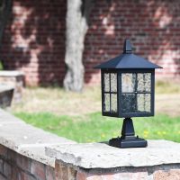 Textured window pillar light in situ 