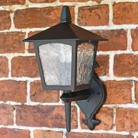 Oxford Traditional Bottom Fix Black Wall Lantern