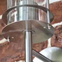 Contemporary Stainless Steel Wall Lantern Large Bracket