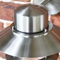 Contemporary Silver Overhanging Wall Light Top