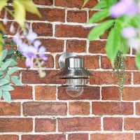 Contemporary Silver Overhanging Wall Light