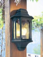 Moorside half wall lantern colour 