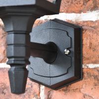 Black Traditional Wall Lantern Lower Finial