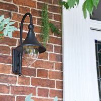 Deluxe Barn Hanging Wall Light in Situ
