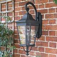 Large Black Ornate Wall Light