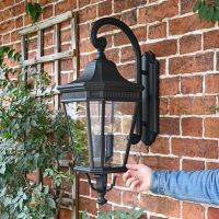 Large Black Ornate Wall Lantern