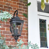 Large Black Ornate Victorian Wall Light