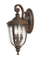 "Sandyway" Medium Traditional Top Fix Bronze Wall Lantern "Sandyway" Medium Traditional Top Fix Bronze Wall Lantern