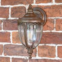 "Sandyway" Traditional Bronze Top Fix Wall Lantern "Sandyway" Traditional Bronze Top Fix Wall Lantern