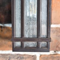 Front view of "Kirkby" Traditional Bronze Wall Lantern  Front view of "Kirkby" Traditional Bronze Wall Lantern