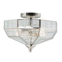 "Mellor" Polished Nickel Ceiling Light
