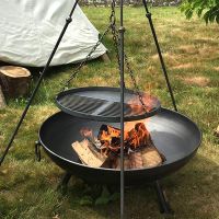 Close up of Tripod Cooking Rack 