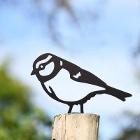 Blue Tit Fence Topper in Use on the Top of a Fence Blue Tit Fence Topper in Use on the Top of a Fence