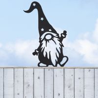 Fence Topper Black Gonk with Star Hat 