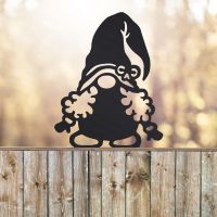 Black Gonk with Curly Hair Fence Topper