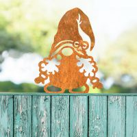 Rustic Gonk with Curly Hair Fence Topper