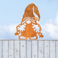 Rustic Gonk with Curly Hair Fence Topper