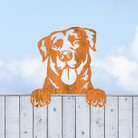 Fence Topper with Rustic Labrador Design Fence Topper with Rustic Labrador Design